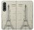 S3474 Dessin Architectural Eiffel Etui Coque Housse pour Samsung Galaxy Z Fold 3 5G