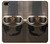S2645 Vintage Brown Goggles Motorcycle Helmet Etui Coque Housse pour iPhone 5 5S SE