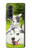 S3795 Peinture Husky Sibérien Ludique Chaton Grincheux Etui Coque Housse pour Samsung Galaxy Z Fold 3 5G
