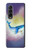 S3802 Rêve Baleine Pastel Fantaisie Etui Coque Housse pour Samsung Galaxy Z Fold 3 5G