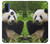 S1073 Panda Prenez plaisir à manger Etui Coque Housse pour Motorola G Pure