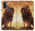 S1957 Lion Etui Coque Housse pour Motorola G Pure