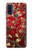 S2414 Rouge Fleur amandier Van Gogh Etui Coque Housse pour Motorola G Pure