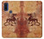 S2485 Dragon métal Texture imprimé graphique Etui Coque Housse pour Motorola G Pure
