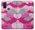 S2525 Rose Camo camouflage Etui Coque Housse pour Motorola G Pure