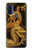 S2804 Dragon d'or imprimé chinois Etui Coque Housse pour Motorola G Pure