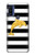 S2882 Noir et blanc rayé Dauphin d'or Etui Coque Housse pour Motorola G Pure