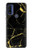 S2896 Marbre d'or imprimé graphique Etui Coque Housse pour Motorola G Pure