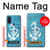 S3053 Marin Blue Anchor Etui Coque Housse pour Motorola G Pure