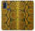 S3365 Python Imprimer Jaune graphique Peau Etui Coque Housse pour Motorola G Pure