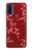 S3817 Motif de fleurs de cerisier floral rouge Etui Coque Housse pour Motorola G Pure
