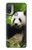 S1073 Panda Prenez plaisir à manger Etui Coque Housse pour Motorola Moto E20,E30,E40