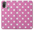 S2358 Rose à pois Etui Coque Housse pour Motorola Moto E20,E30,E40