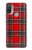 S2374 Motif Tartan Rouge Etui Coque Housse pour Motorola Moto E20,E30,E40