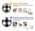 S2842 Noir et blanc Buffle motif de vérification Etui Coque Housse pour Motorola Moto E20,E30,E40