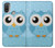 S3029 Bleu mignon Chouette Etui Coque Housse pour Motorola Moto E20,E30,E40