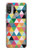 S3049 Triangles Couleurs vibrantes Etui Coque Housse pour Motorola Moto E20,E30,E40