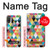 S3049 Triangles Couleurs vibrantes Etui Coque Housse pour Motorola Moto E20,E30,E40