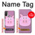 S3269 Porc Dessin animé Etui Coque Housse pour Motorola Moto E20,E30,E40