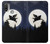 S3289 Cochon Volant Pleine Lune Nuit Etui Coque Housse pour Motorola Moto E20,E30,E40