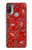 S3354 Rouge classique Bandana Etui Coque Housse pour Motorola Moto E20,E30,E40