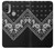 S3363 Motif Bandana Noir Etui Coque Housse pour Motorola Moto E20,E30,E40