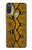 S3365 Python Imprimer Jaune graphique Peau Etui Coque Housse pour Motorola Moto E20,E30,E40