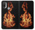 S3379 Cadre d'incendie Etui Coque Housse pour Motorola Moto E20,E30,E40