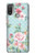 S3494 Rose à pois millésimé Etui Coque Housse pour Motorola Moto E20,E30,E40