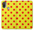 S3526 Rouge tache à pois Etui Coque Housse pour Motorola Moto E20,E30,E40