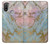 S3717 Imprimé graphique en marbre bleu pastel or rose Etui Coque Housse pour Motorola Moto E20,E30,E40