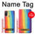 S3799 Arc-en-ciel aquarelle vertical mignon Etui Coque Housse pour Motorola Moto E20,E30,E40