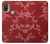 S3817 Motif de fleurs de cerisier floral rouge Etui Coque Housse pour Motorola Moto E20,E30,E40