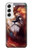 S0691 Peinture Leo Etui Coque Housse pour Samsung Galaxy S22