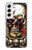 S0753 crâne Wing Etui Coque Housse pour Samsung Galaxy S22