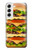 S0790 Hamburger Etui Coque Housse pour Samsung Galaxy S22