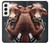 S1271 Vache Folle Etui Coque Housse pour Samsung Galaxy S22