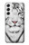 S2553 Tigre blanc Etui Coque Housse pour Samsung Galaxy S22