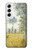 S2682 Claude Monet Champs Au printemps Etui Coque Housse pour Samsung Galaxy S22