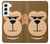 S2721 Mignon grincheux Singe Dessin animé Etui Coque Housse pour Samsung Galaxy S22