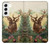 S2841 Renne de Noël millésimé Etui Coque Housse pour Samsung Galaxy S22