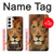 S2870 Lion Roi des Bêtes Etui Coque Housse pour Samsung Galaxy S22