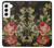 S3013 Roses Antique Millésime Etui Coque Housse pour Samsung Galaxy S22