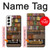 S3154 étagère à livres Etui Coque Housse pour Samsung Galaxy S22