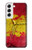 S3315 Espagne Drapeau graphique Football Millésime Etui Coque Housse pour Samsung Galaxy S22