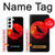 S3328 Corbeau Rouge Lune Etui Coque Housse pour Samsung Galaxy S22