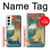 S3348 Utagawa Hiroshige Le singe Pont Etui Coque Housse pour Samsung Galaxy S22