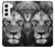 S3372 Lion Visage Etui Coque Housse pour Samsung Galaxy S22