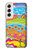 S3407 hippie Art Etui Coque Housse pour Samsung Galaxy S22