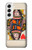 S3429 Carte Reine Coeurs Etui Coque Housse pour Samsung Galaxy S22